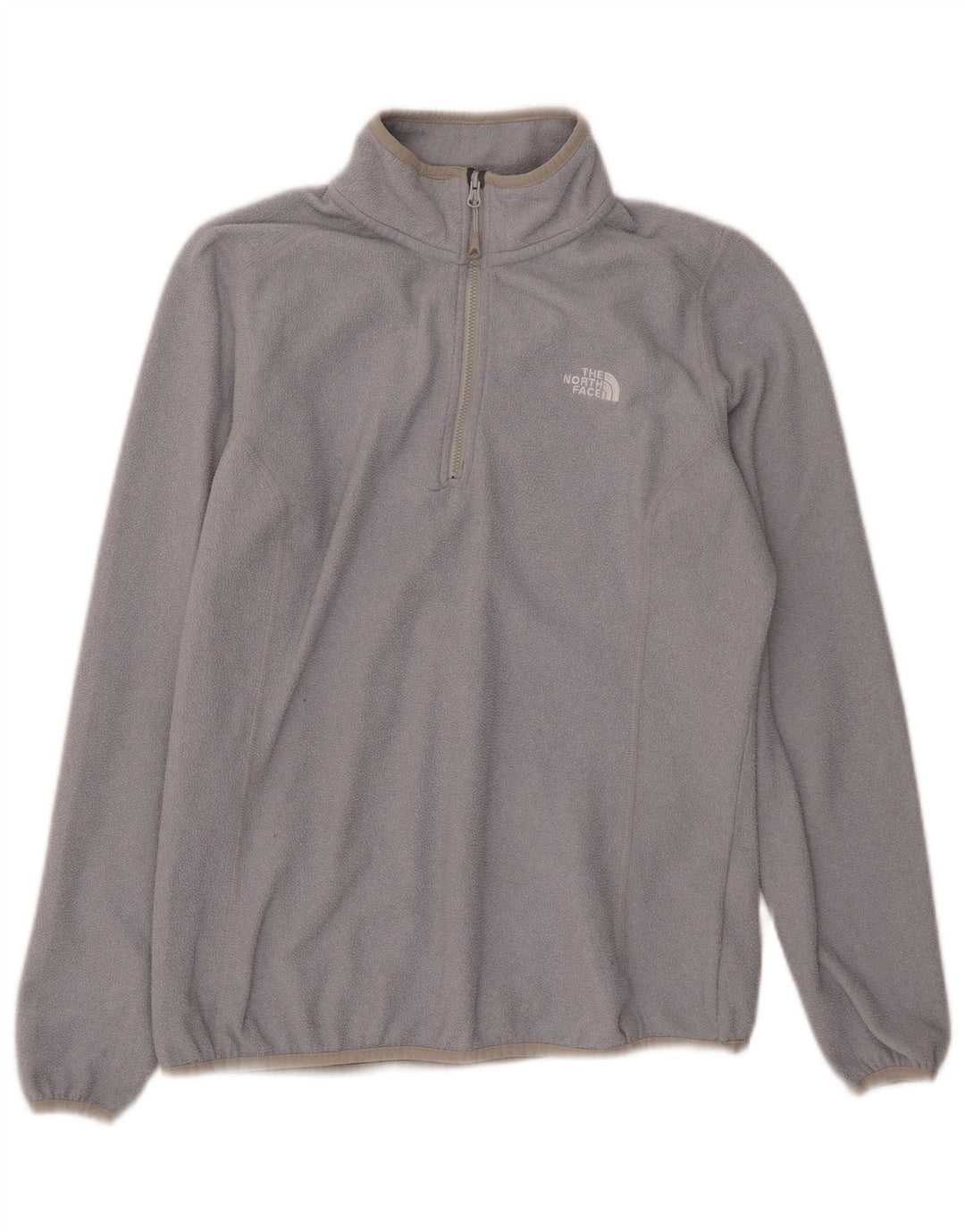 Maglione in pile da donna con collo e zip The North Face UK 14 Large Grigio Poliestere