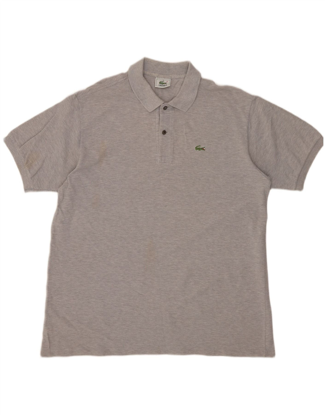 Polo da uomo LACOSTE taglia 6 XL in cotone grigio