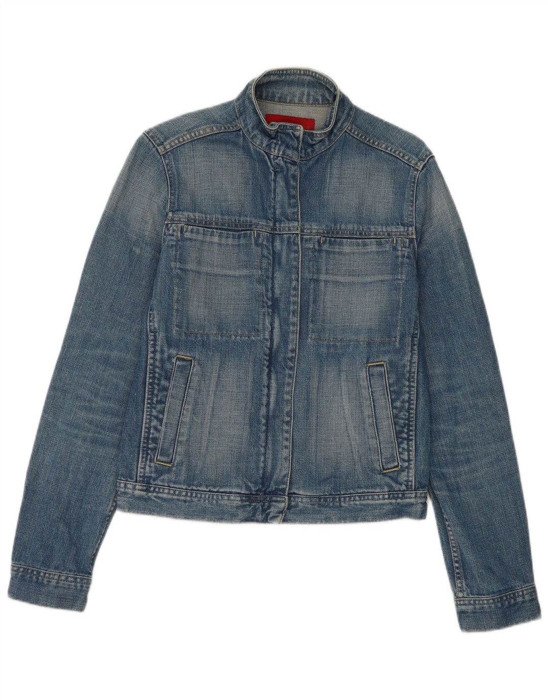 Giacca in denim da donna Fcuk UK 10 piccola in cotone blu