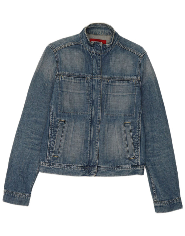 Giacca in denim da donna Fcuk UK 10 piccola in cotone blu