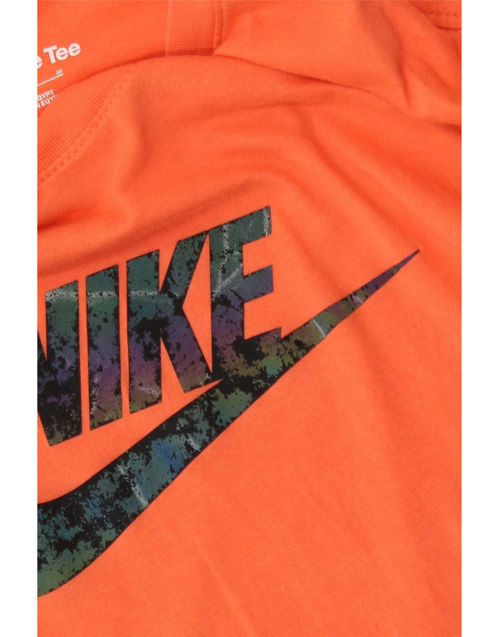 T-shirt grafica da uomo Nike Top in cotone arancione medio