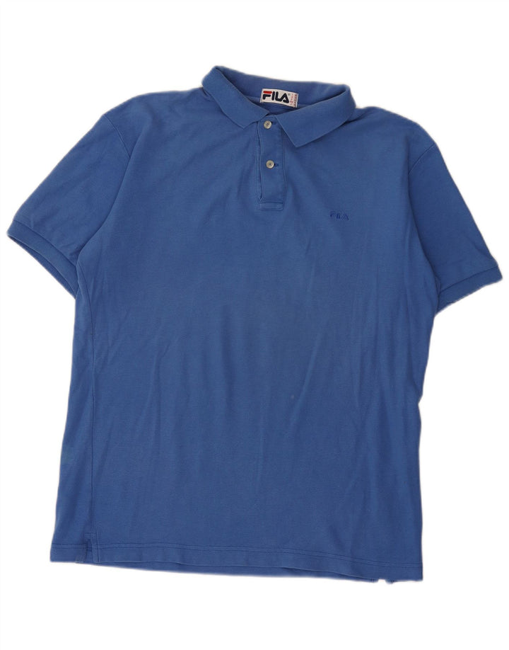 Polo Fila Uomo IT 50 Blu Medio