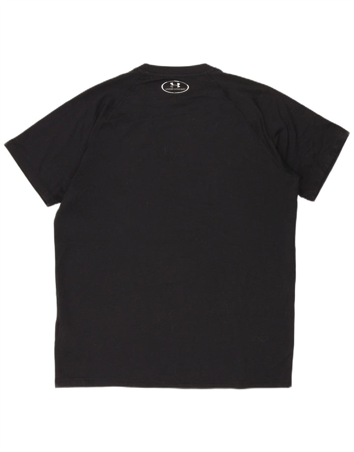 T-shirt Heat Gear da uomo UNDER ARMOUR Top piccola in poliestere nero