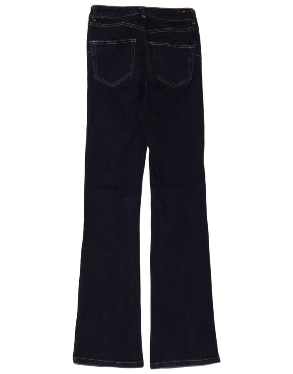 Jeans svasati da donna Zara EU 34 2XS W24 L33 cotone blu navy