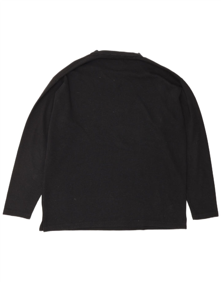 Top Essential da uomo a maniche lunghe grande nero in poliestere