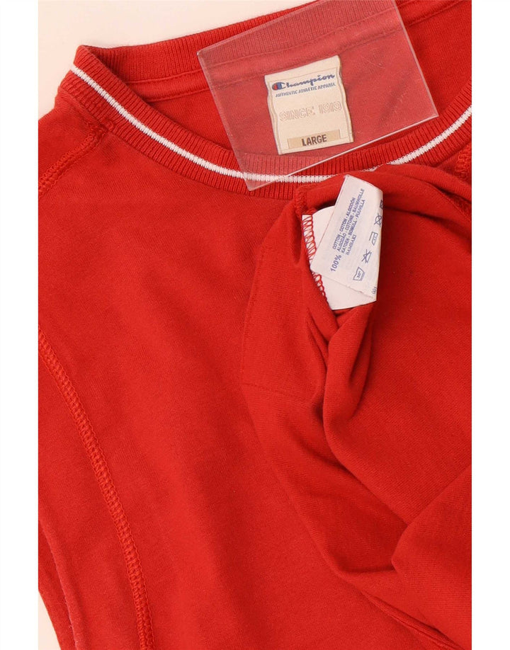 Canotta da uomo Champion Large rossa in cotone