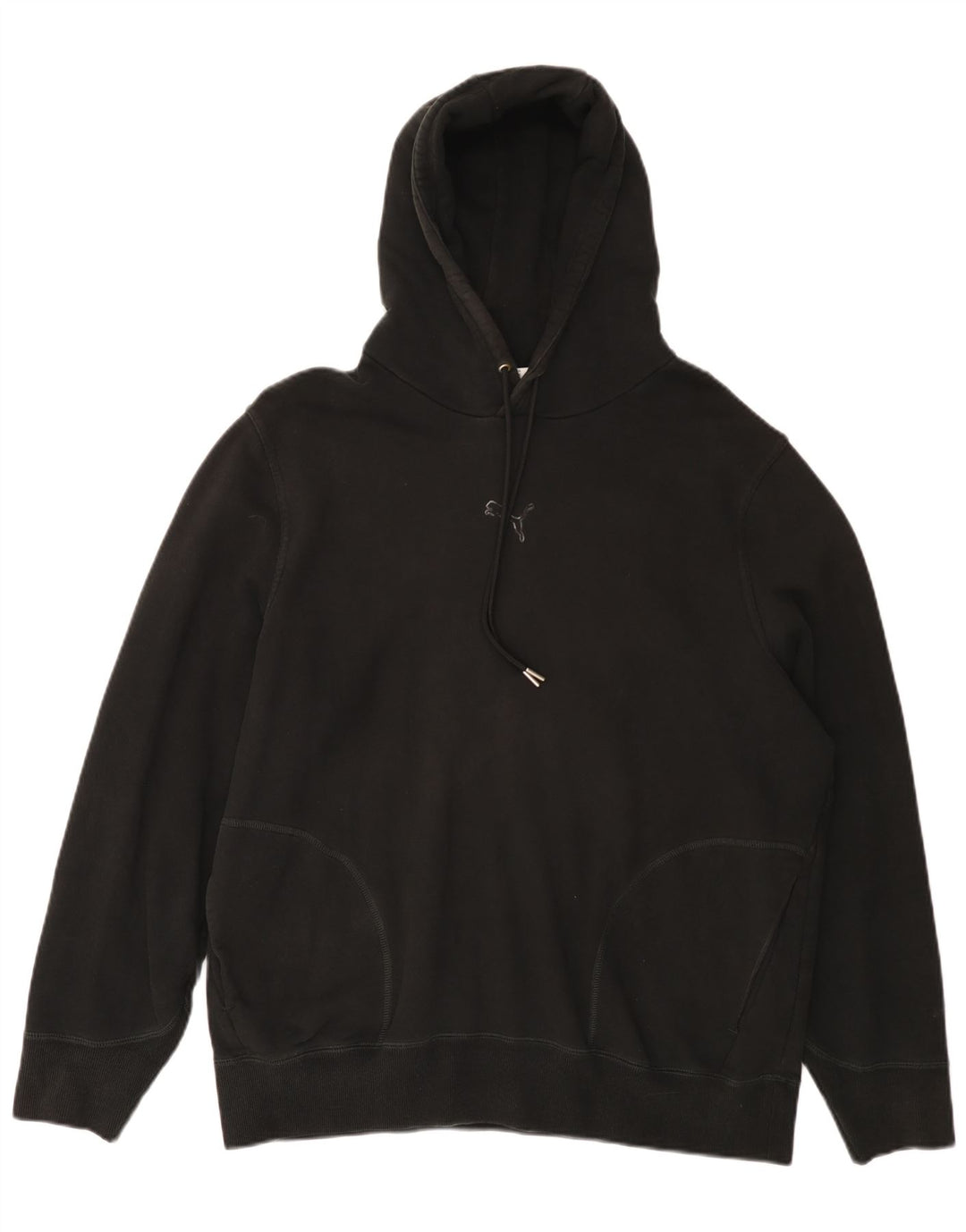 Felpa con cappuccio PUMA da uomo XL in cotone nero