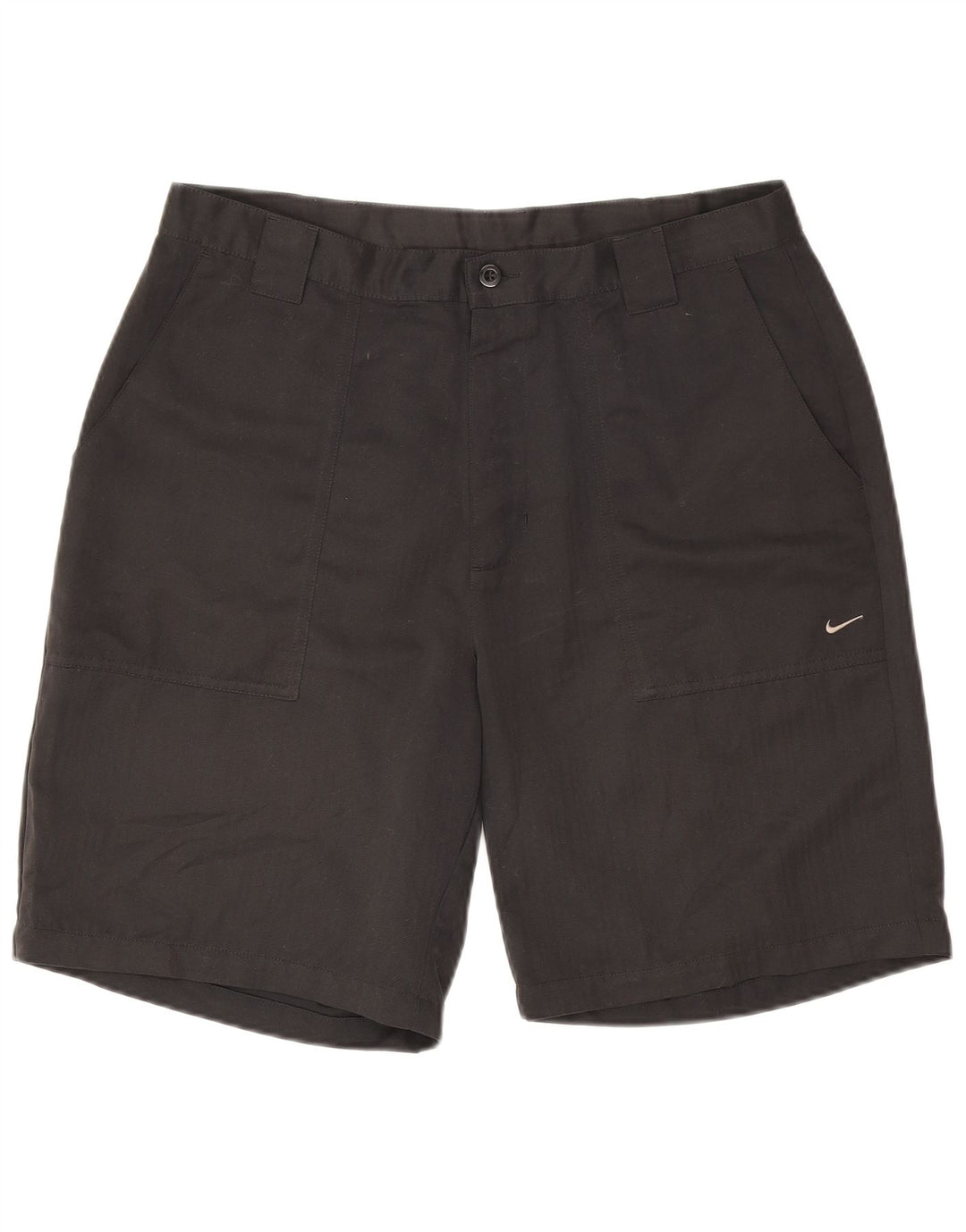 Pantaloncini chino da golf da uomo Nike W36 Large neri in poliestere