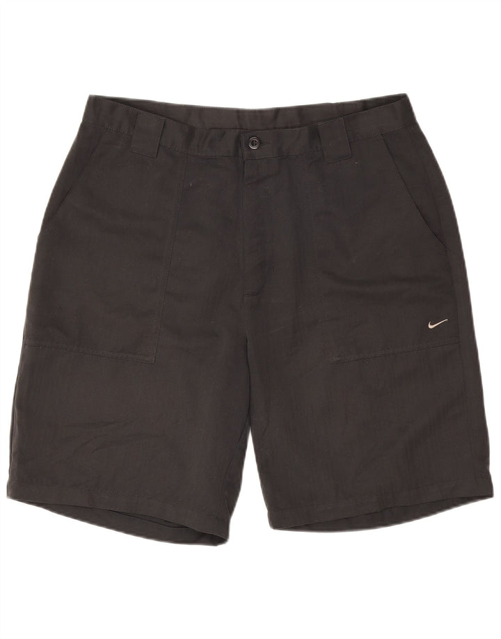 Pantaloncini chino da golf da uomo Nike W36 Large neri in poliestere