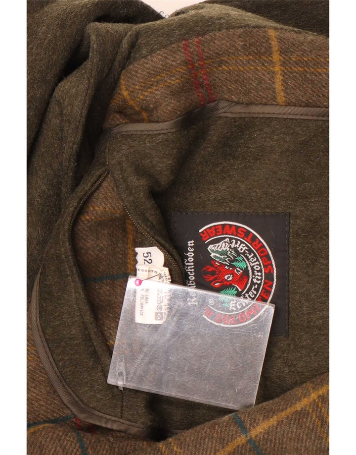 Cappotto da uomo Rehbochloden EU 52 XL lana kaki