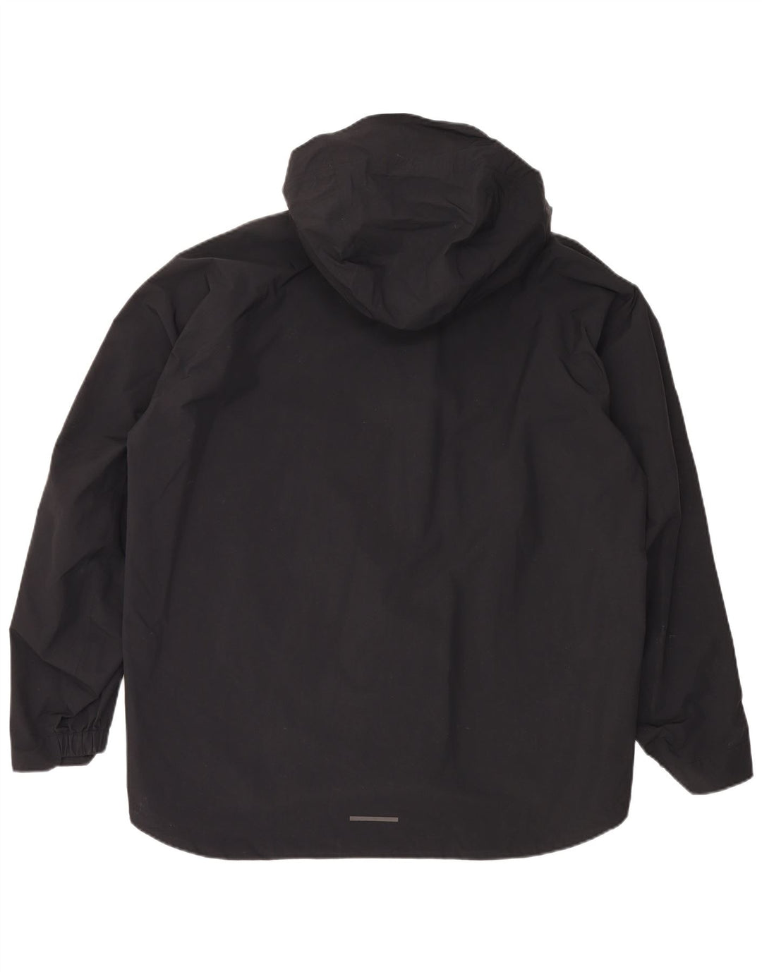 Giacca antipioggia ADIDAS da uomo con cappuccio grafico UK 42 XL nera poliammide