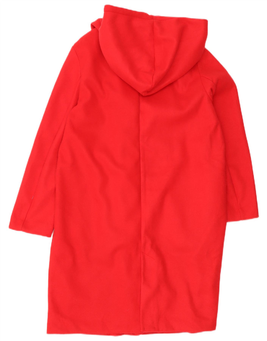 Cappotto con cappuccio da donna Zara UK 14 poliestere rosso medio