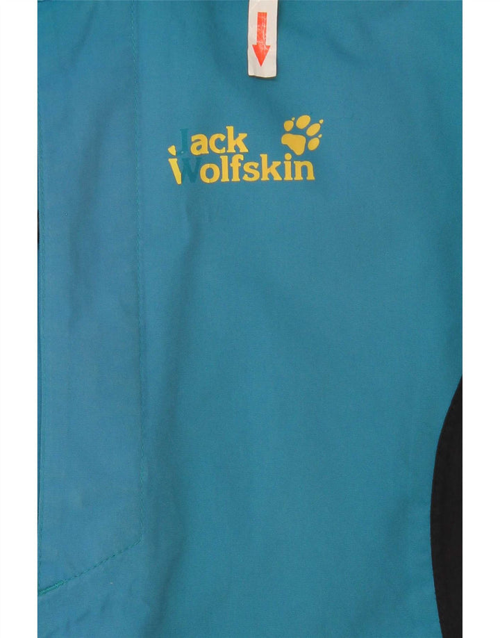 Giacca antipioggia da uomo Jack Wolfskin UK 44/46 XL Blu Colourblock Poliammide