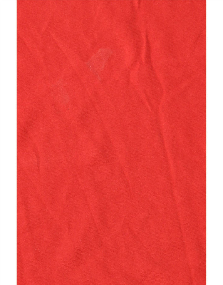 T-shirt grafica da uomo WOOLRICH Top in cotone rosso medio