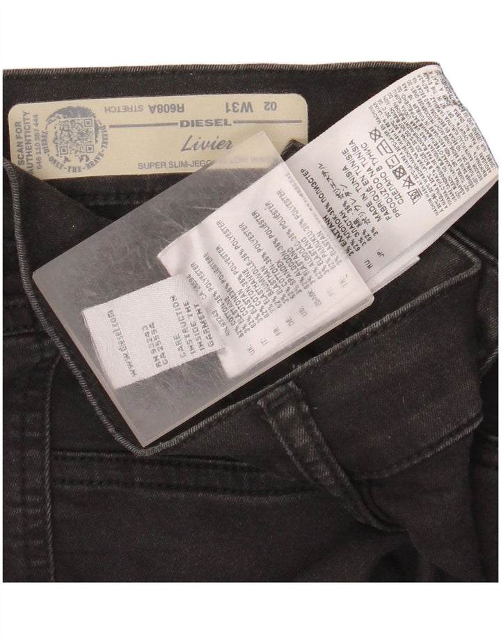 Jeans Jeggings super slim a vita bassa DIESEL da donna W31 L36 neri