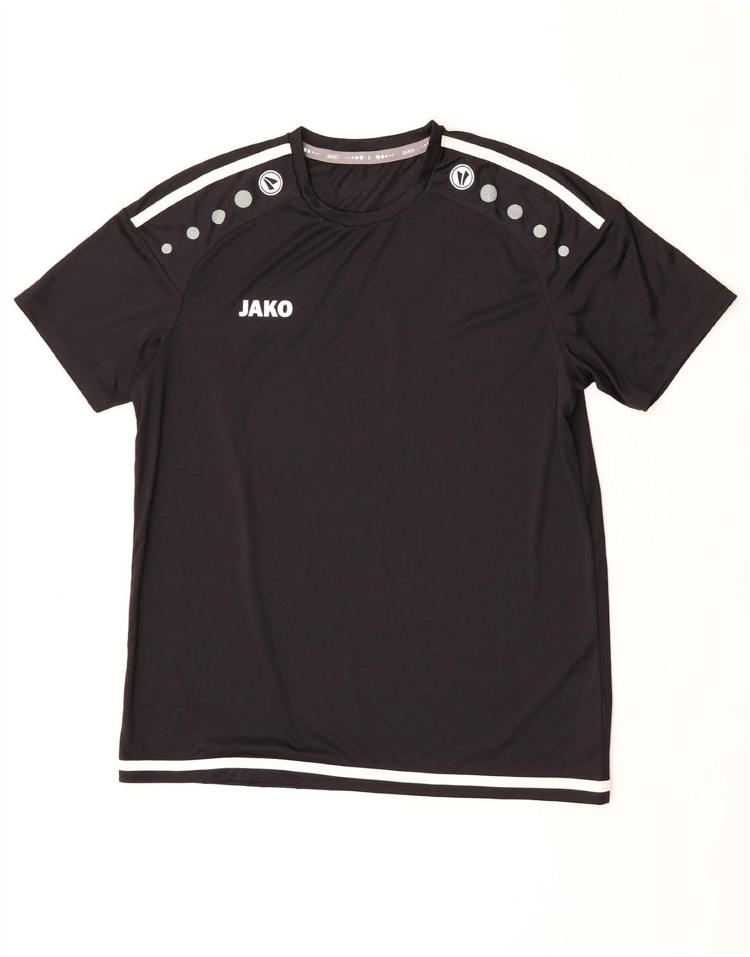 T-shirt da uomo JAKO Top grande in poliestere color block nero