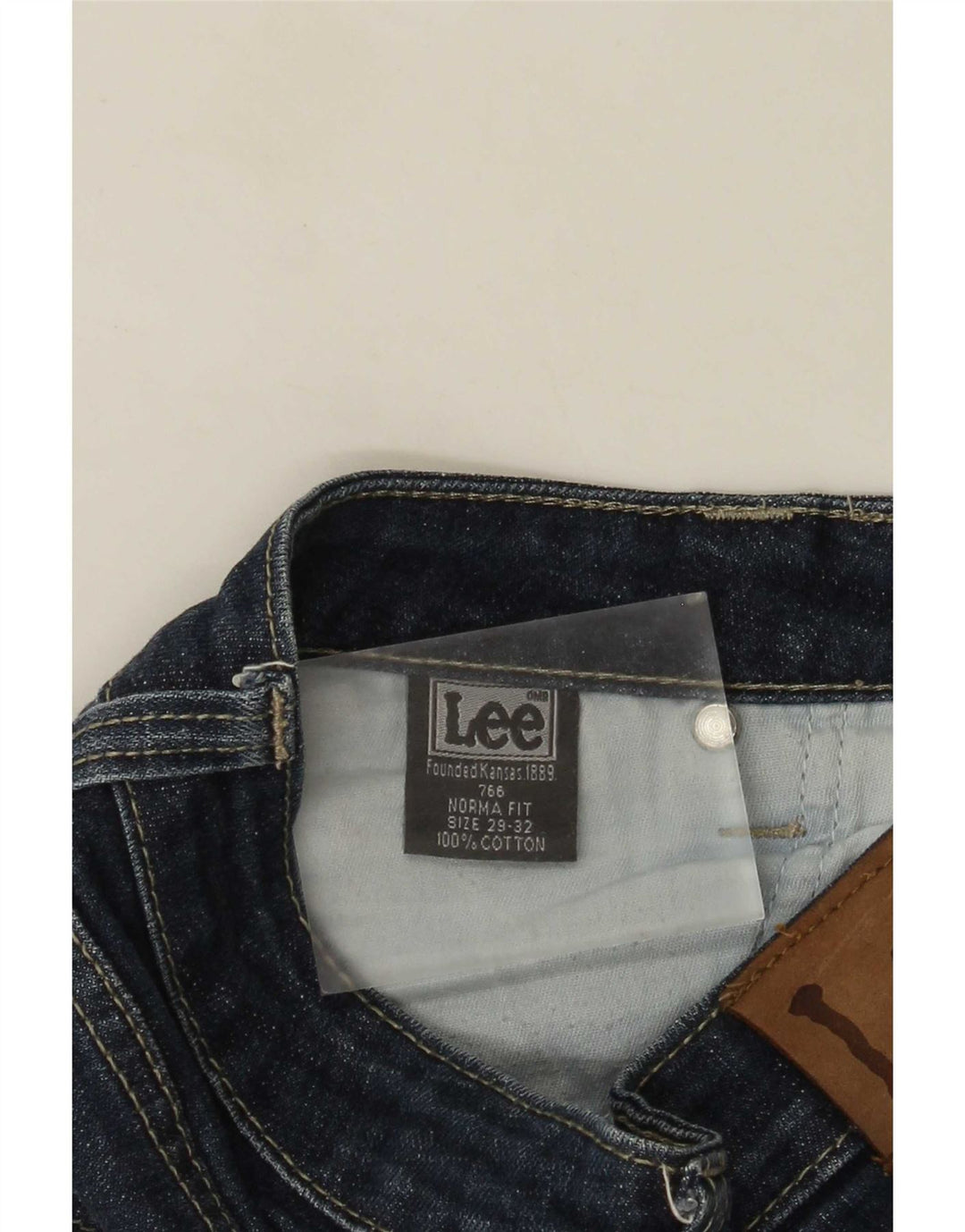 Jeans dritti slim Norma da donna Lee W29 L28 cotone blu navy