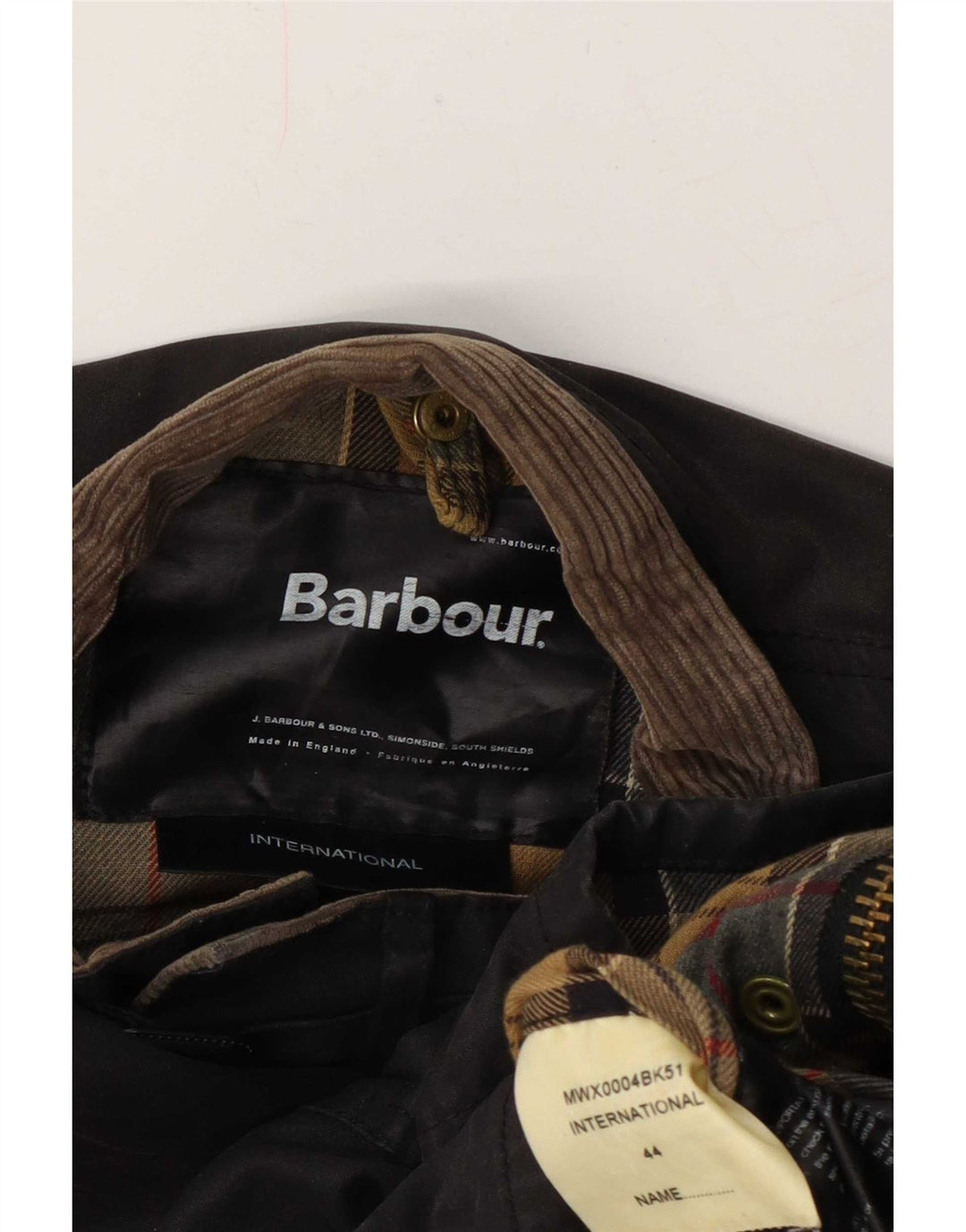 Giacca da uomo in cotone cerato Barbour UK 44 grande marrone