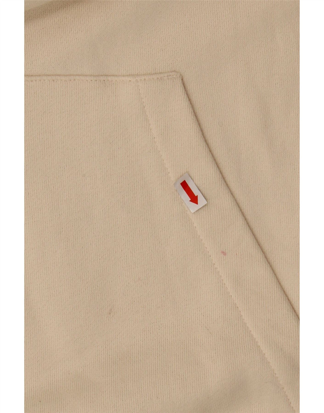 REEBOK Felpa con cappuccio oversize da donna UK 16 Large in cotone bianco sporco