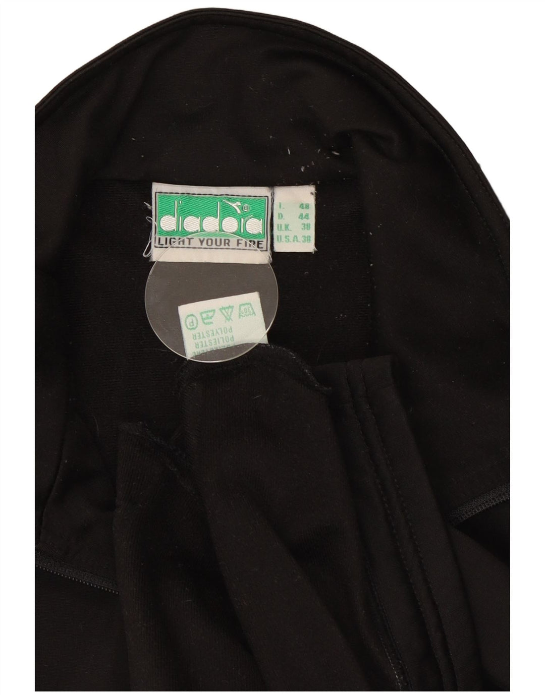 Giacca da ginnastica grafica da uomo Diadora UK 38 Medium Black Colourblock