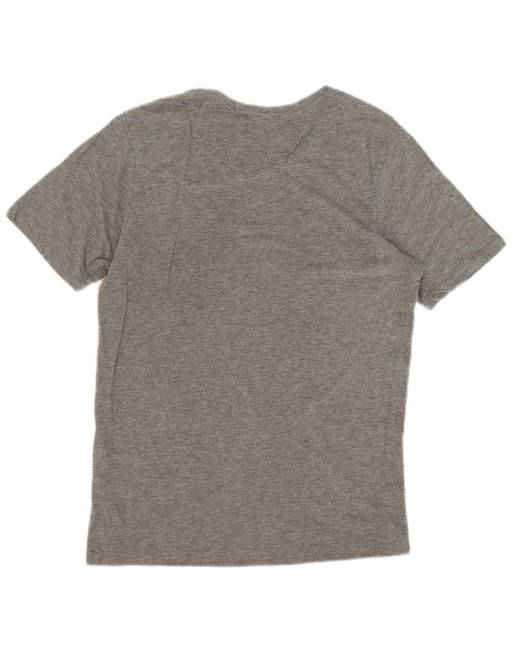 JACK & JONES T-shirt grafica da uomo in cotone mélange grigio medio