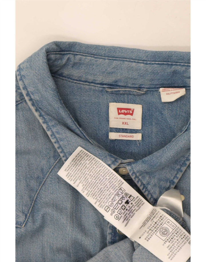 Camicia di jeans standard da uomo Levi's 2XL Blu