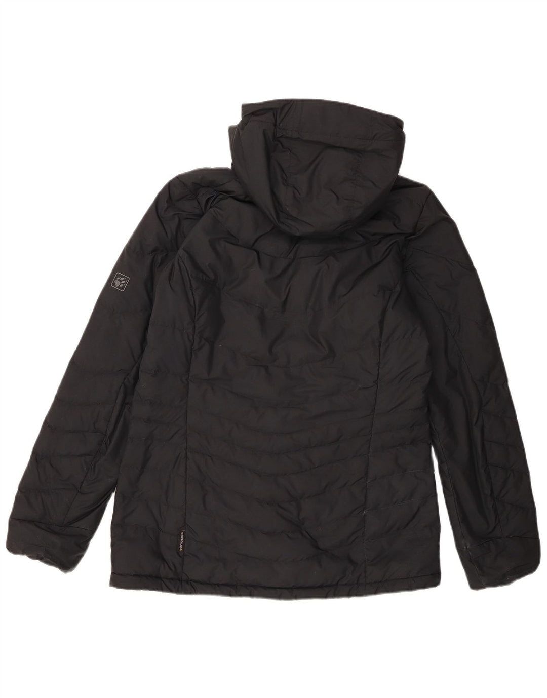 Giacca imbottita oversize con cappuccio da donna Jack Wolfskin IT 36 XS nera