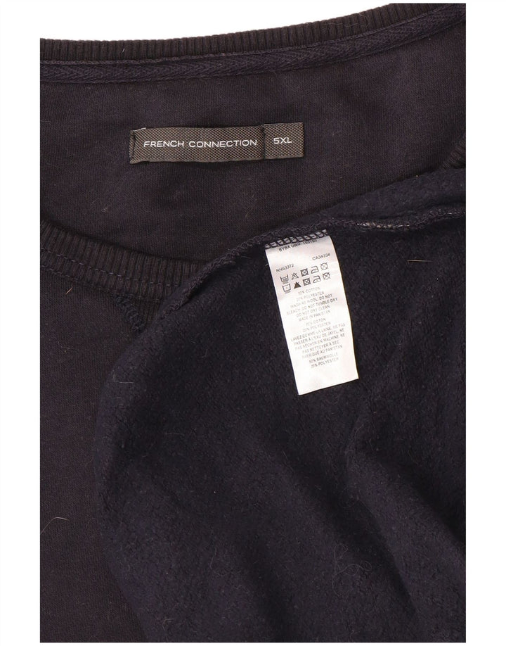 Felpa da uomo French Connection Maglione 5XL Cotone blu navy