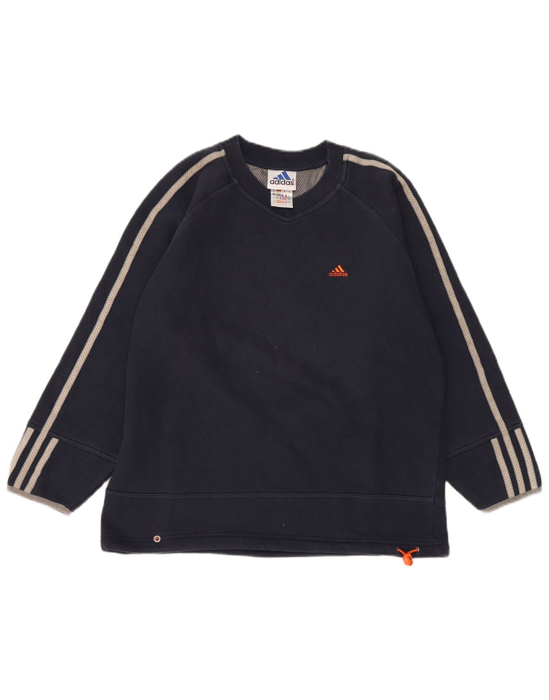 Felpa Adidas da bambino 11-12 anni in cotone blu navy