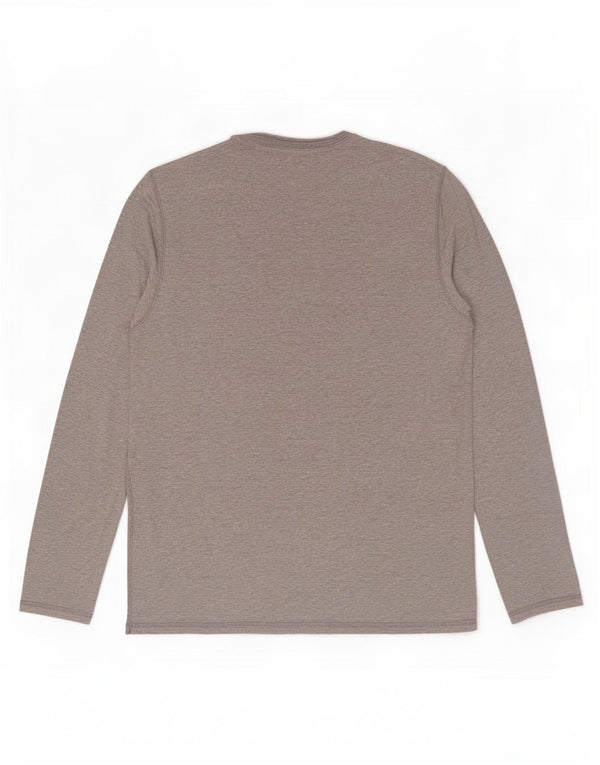 Levi's Maglia da uomo con vestibilità standard, manica lunga, grigio medio chiazzato