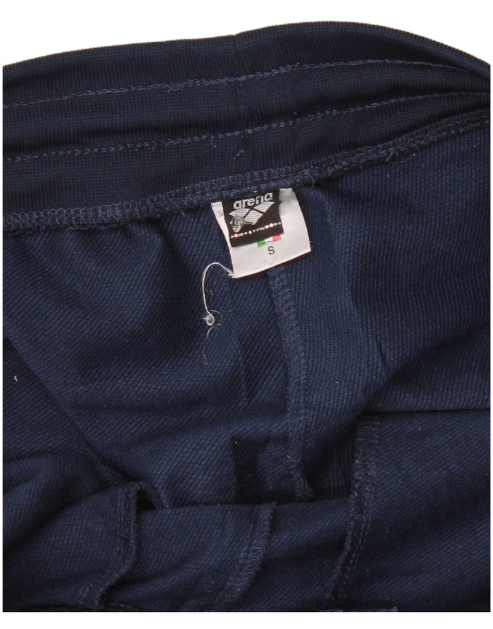 Pantaloni da tuta da uomo Arena piccoli in poliestere blu navy