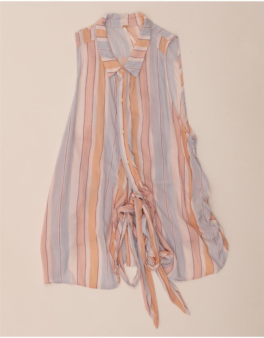 Camicetta da donna Free People UK 12 a righe multicolori medie