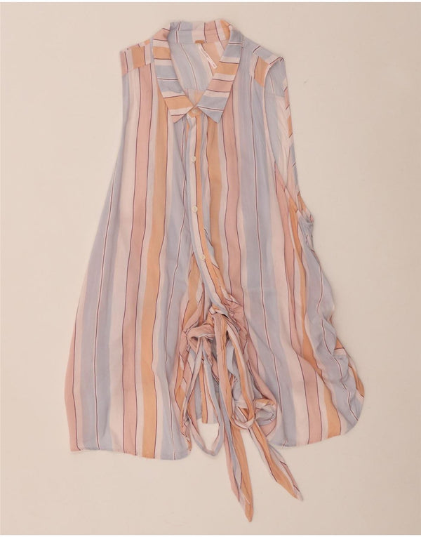 Camicetta da donna Free People UK 12 a righe multicolori medie