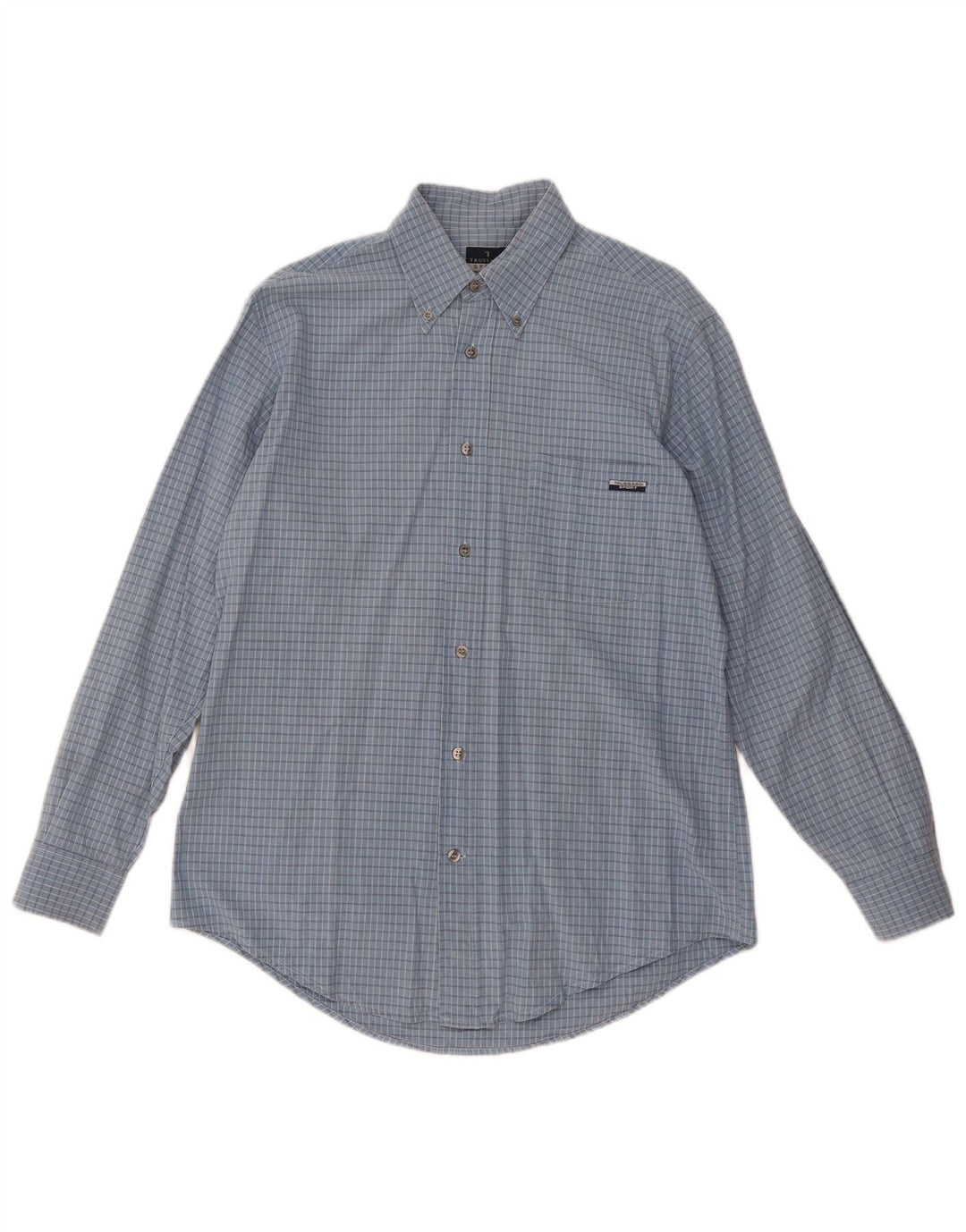 Camicia Trussardi Uomo Large Vichy Blu