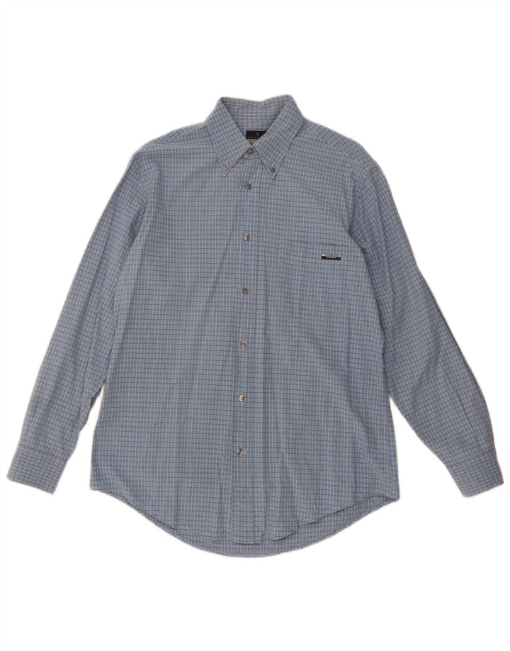 Camicia Trussardi Uomo Large Vichy Blu