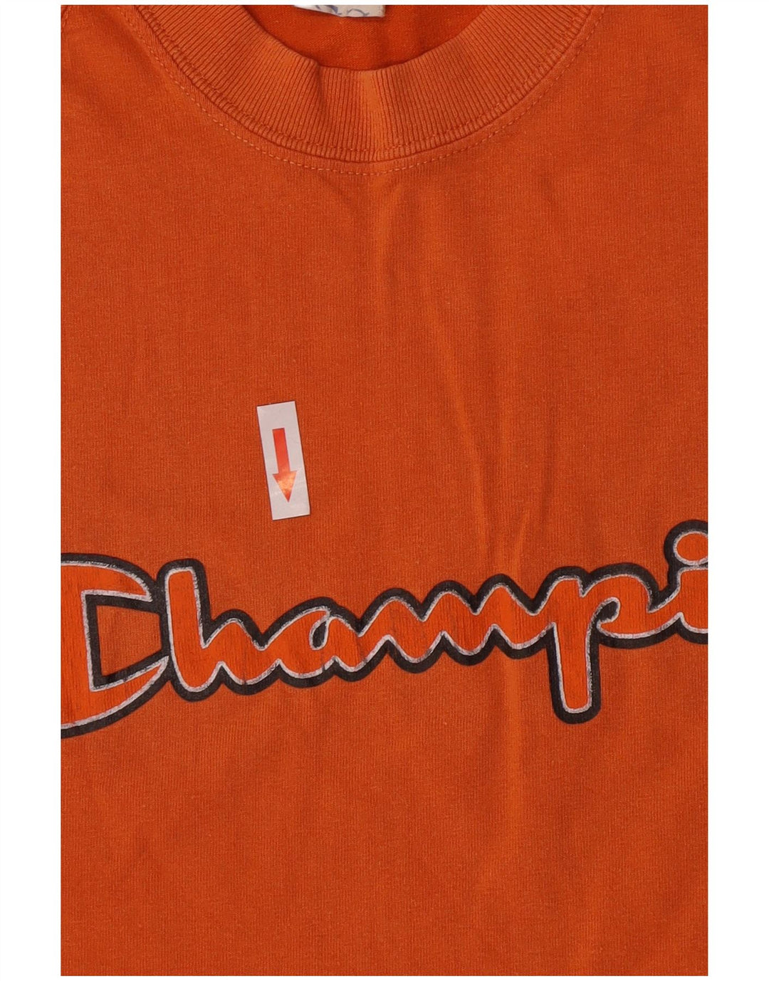 T-shirt grafica da uomo Champion Top in cotone arancione medio