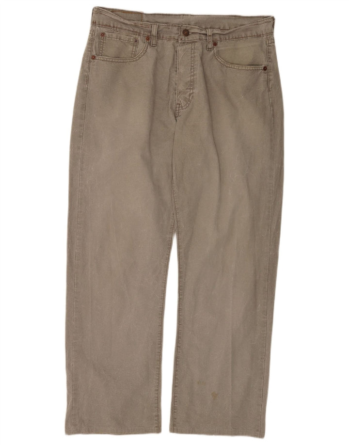 Levi's Uomo 401 Jeans dritti W33 L28 Cotone grigio