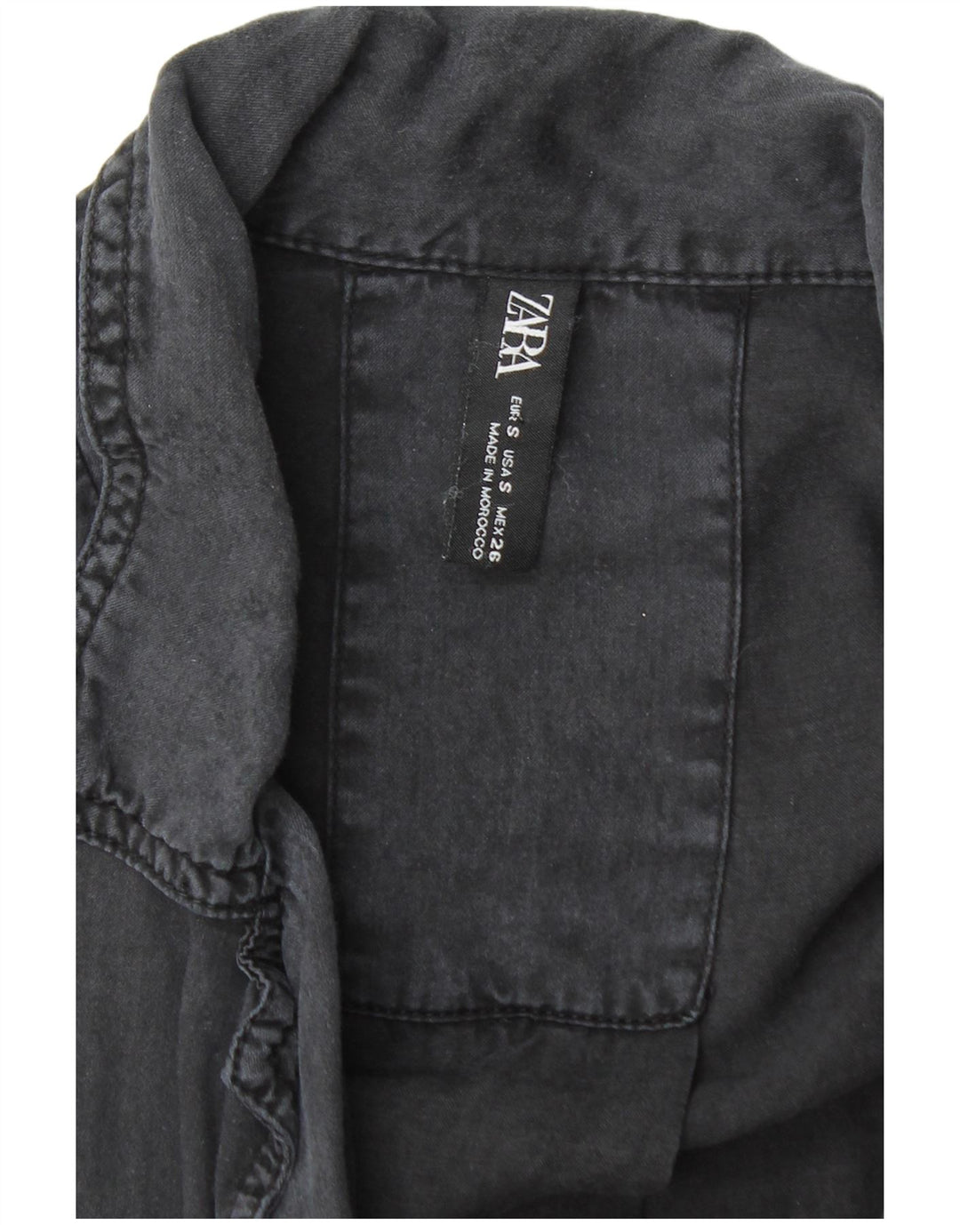 Camicetta oversize a maniche corte da donna ZARA UK 10 piccola nera