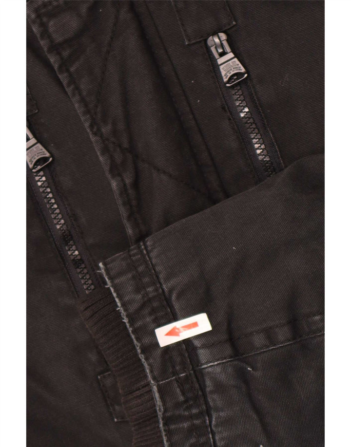 Giacca da uomo con cappuccio KHUJO UK 40 Large Nera