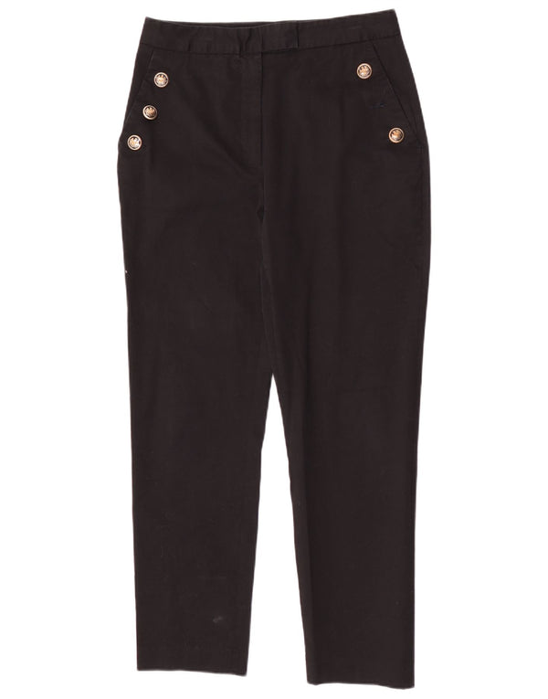 Pantaloni corti slim da donna Zara grandi W30 L26 cotone nero