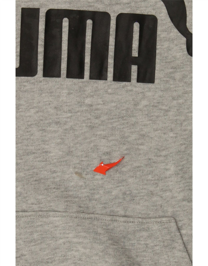 Felpa con cappuccio grafica PUMA da donna UK 16 grande grigio screziato