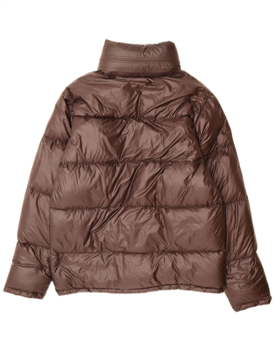 Giacca imbottita con cappuccio da uomo Aspesi UK 38 Nylon marrone medio
