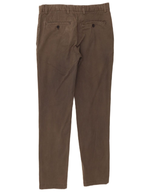 Pantaloni chino slim da uomo Zara EU 40 medio W31 L29 cotone kaki