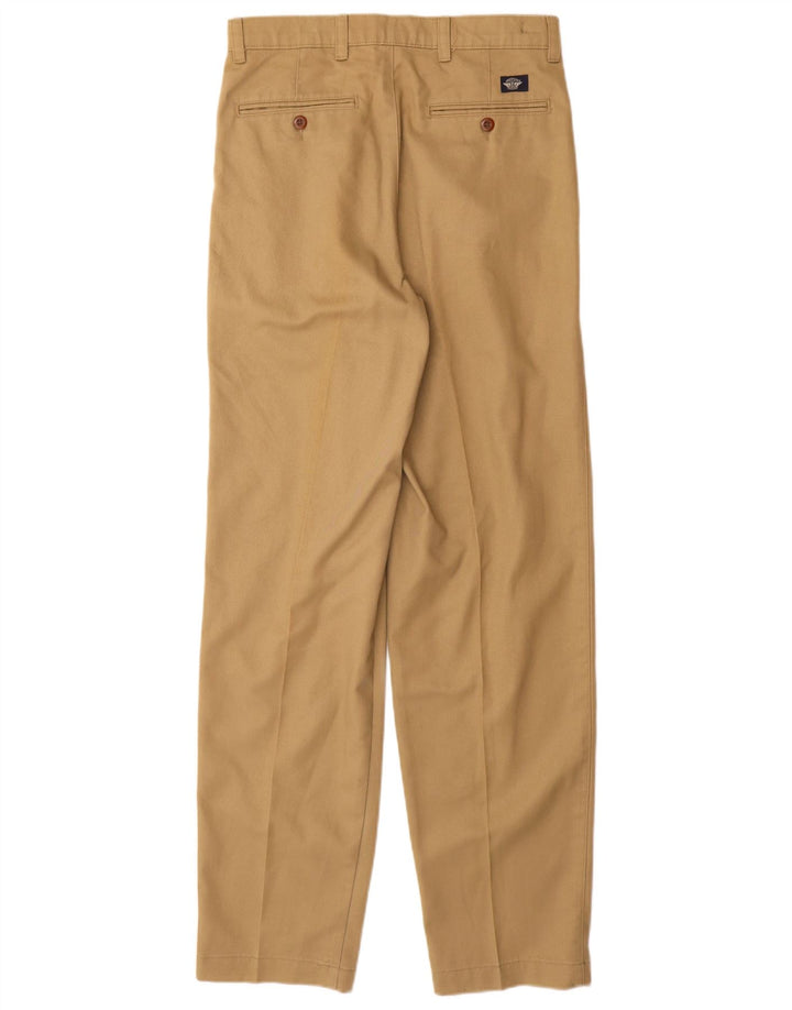 DOCKERS Pantaloni chino con pegging da uomo W29 L32 in cotone beige