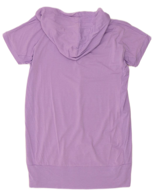 Ellesse T-shirt grafica da donna Top UK 16 Large Viola in viscosa