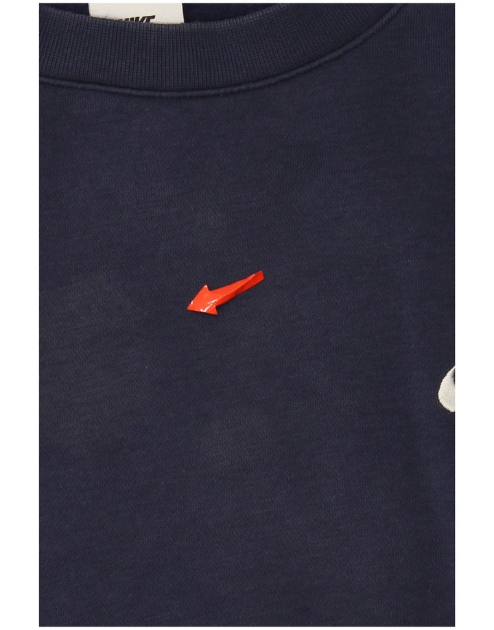 Felpa da uomo Nike Maglione grande in cotone blu navy