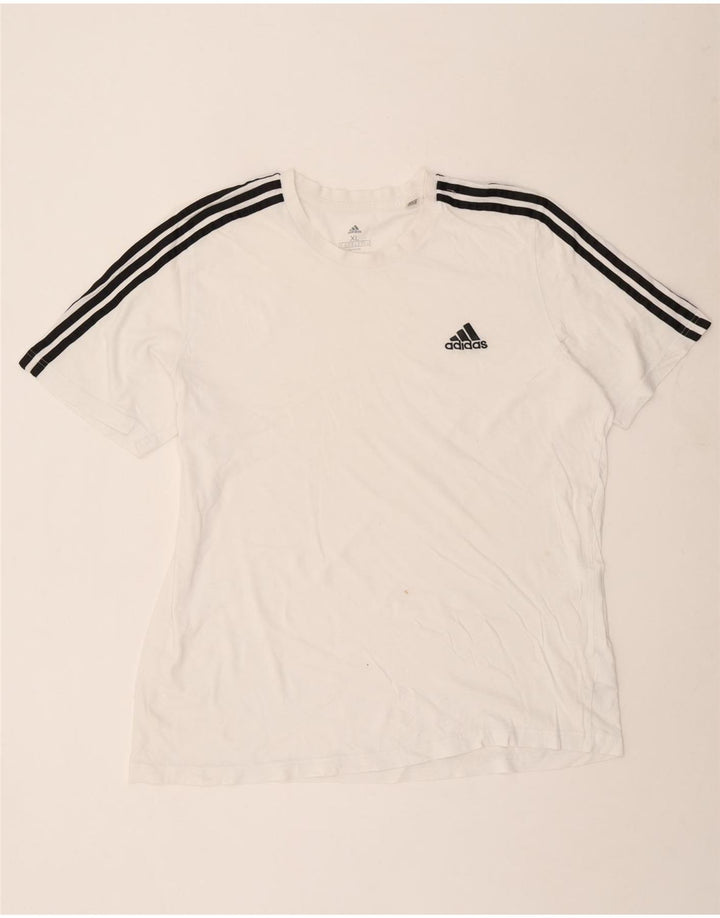 T-shirt da uomo Adidas Top XL in cotone bianco