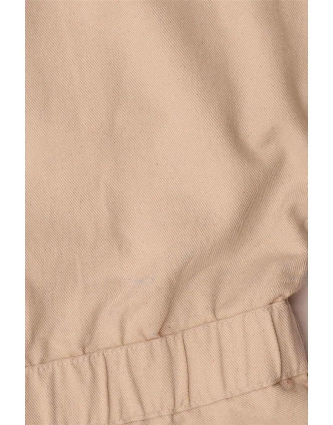 Tuta corta in denim da donna Zara UK 14 Cotone beige medio