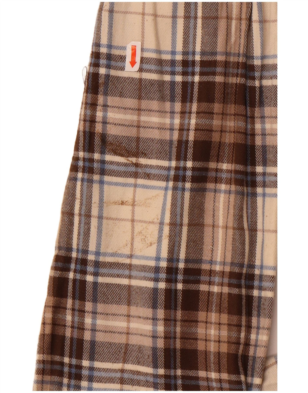 Camicia in flanella da uomo Sea Barrier 2XL Cotone a quadri beige