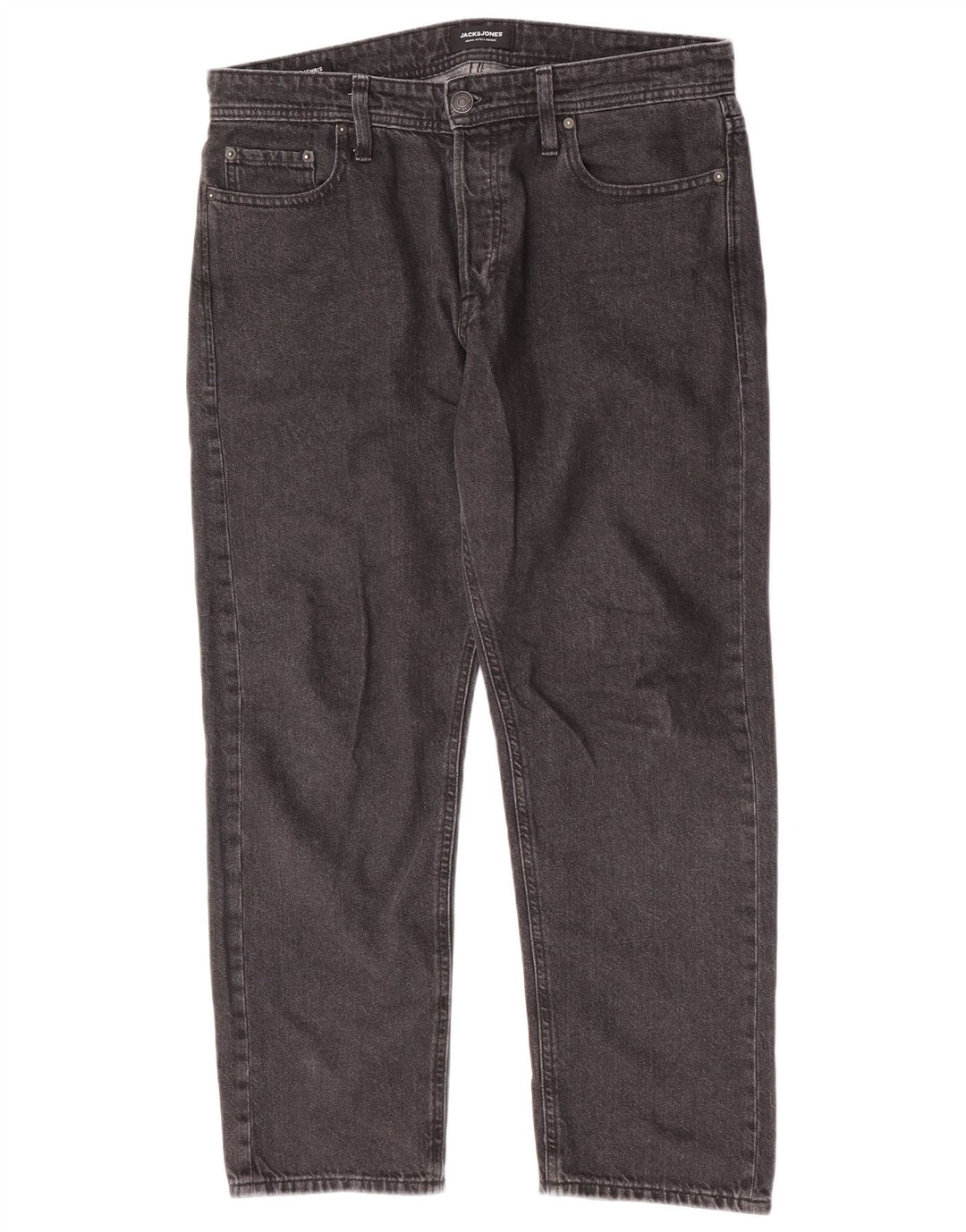 Jeans dritti da uomo Jack & Jones W32 L27 cotone grigio